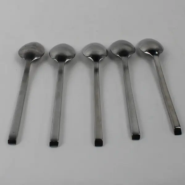 Lot Of 5 Cambridge Silver Chop-Conversation Stainless Flatware Soup Spoon 7.75"