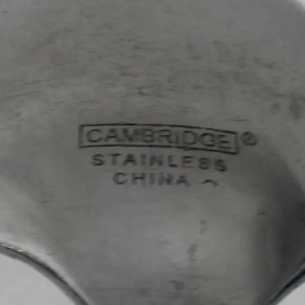 Lot Of 5 Cambridge Silver Chop-Conversation Stainless Flatware Soup Spoon 7.75"