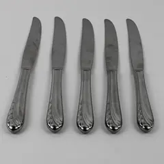 Lot Of 5 Oneida Silver Heart of Sweden (Stainless) Flatware Dinner Knives 9"