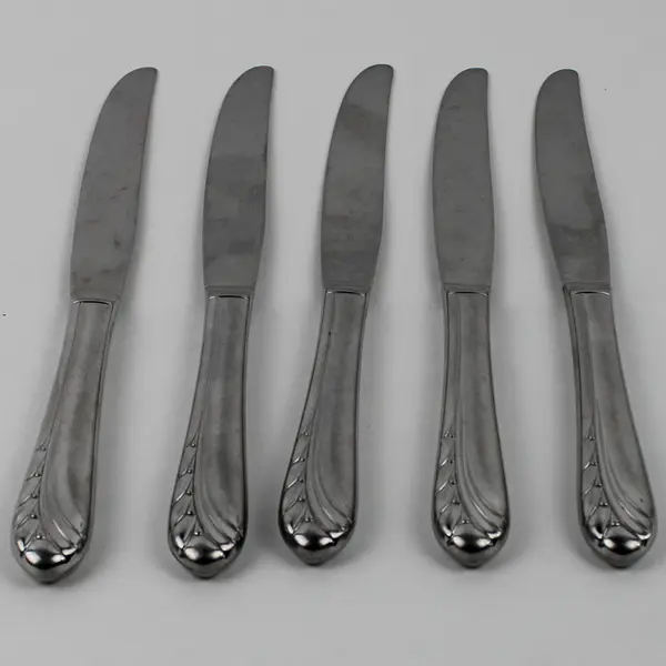 Lot Of 5 Oneida Silver Heart of Sweden (Stainless) Flatware Dinner Knives 9"