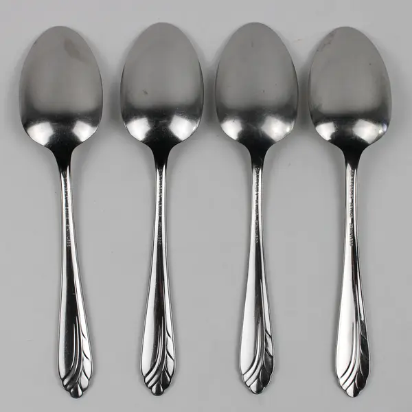 Lot Of 4 Oneida Silver Heart of Sweden (Stainless) Flatware Serving Spoons 8.25"