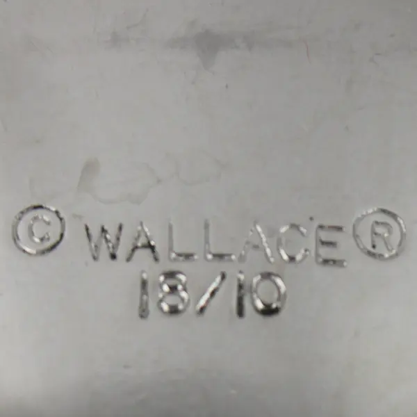 Lot of 3 Wallace Silver Baguette Pattern 18/10 Stainless 8" Serving Spoons Good