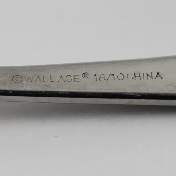 Lot of 4 Wallace Silver Bentley Pattern 18/10 Stainless Teaspoons 6.25" Good