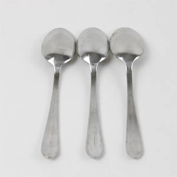 Lot of 3 Wallace Silver Bentley Pattern 18/10 Stainless Teaspoons 6.25" Good