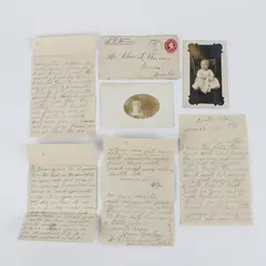 Lot Of Hevner Family Papers Letter RPPC Postcards Moores Store Virginia 1915