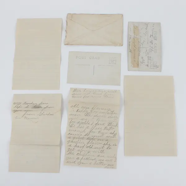 Lot Of Hevner Family Papers Letter RPPC Postcards Moores Store Virginia 1915