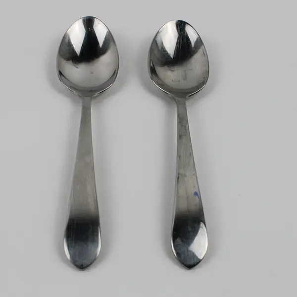 Lot of 2 Wallace Silver Bentley Pattern 18/10 SS Oval Soup Spoons 7.5" Good