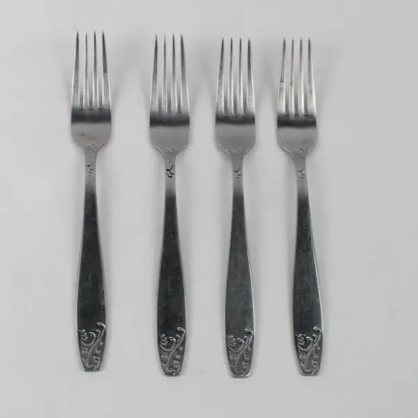 Lot Of 4 Oneida Silver Whitney (Stainless) Flatware Dinner Forks 8.25" Long