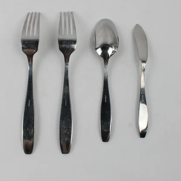 Lot Of 4 Oneida Silver Whitney (Stainless) Flatware Forks, Spoon & Butter Knife