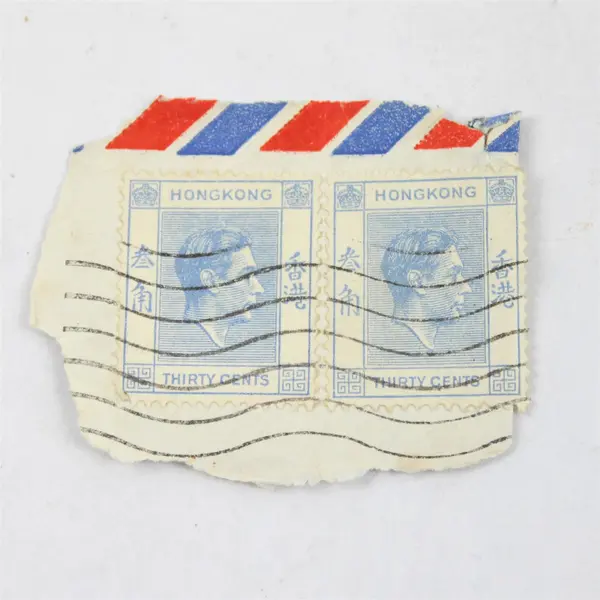 Lot Of 6 Hong Kong King George VI 20/30/80 Cents 1 Dollar Stamps Used