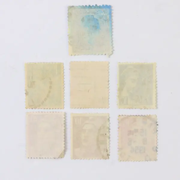 Lot Of 7 France Marianne Stamps Used 1940s 1950s