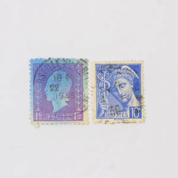 Lot Of 7 France Marianne Stamps Used 1940s 1950s