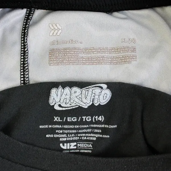 Lot of 2 Mixed Brands Youth Boys XL (14) Graphic T-shirt and Athletic Shorts