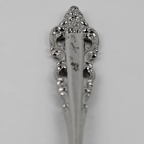 Lot of 3 Wallace Silver Antique Baroque Pattern 18/8 SS 2 Sugar 1 Soup Spoons