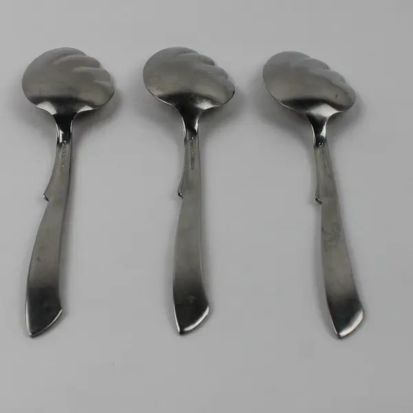 Lot of 3 Wallace Silver Ballet Pattern Sugar Spoons 6.25" Good