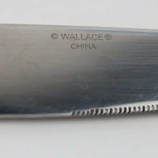 Lot of 3 Wallace Silver Balance Pattern 18/10 SS Dinner Knives 9.5" Good