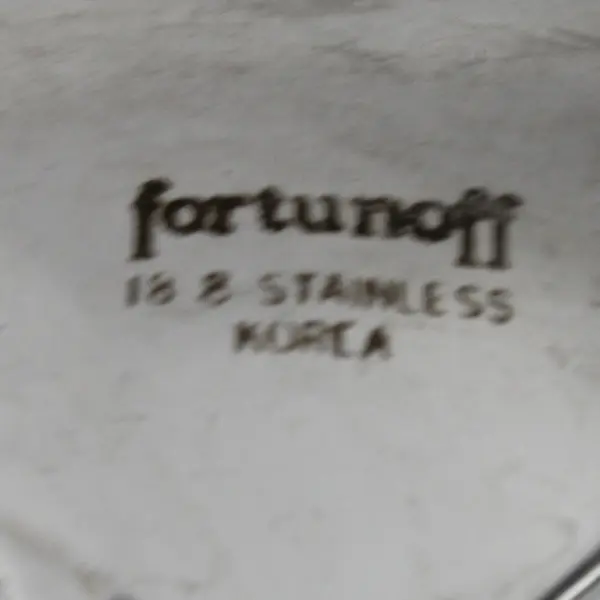 Lot Of 3 Fortunoff FTU7 (Stainless) Flatware Serving Fork & Spoons 8.75" Long