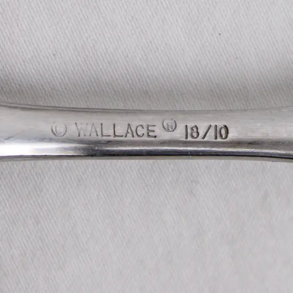 Wallace Silver Array Pattern 18/10 Stainless Sugar Spoon 6.25" Rare HTF Piece