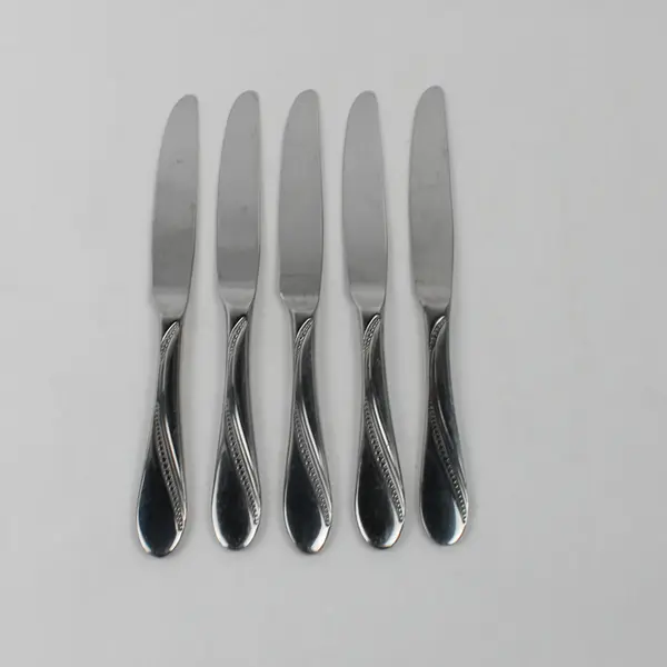 Lot Of 5 Oneida (Stainless) Flatware Dinner Knives 9.75" Long