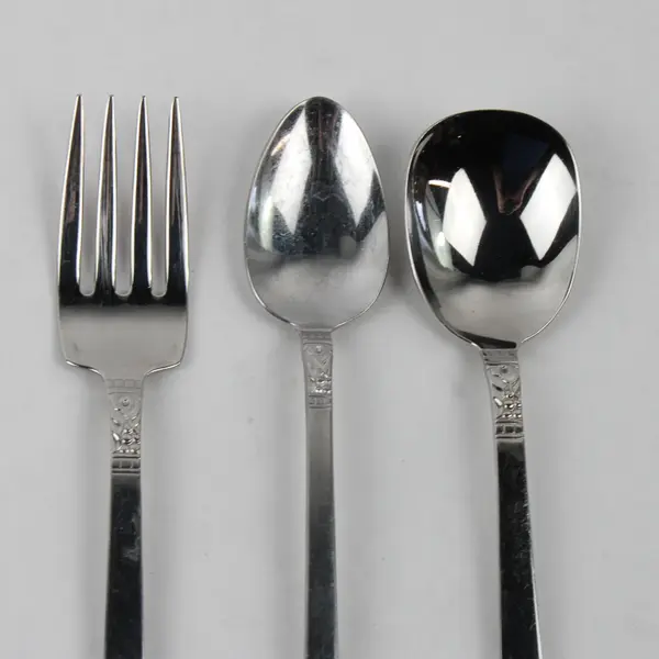 Lot Of 8 Wm.A. Rogers (Stainless) Flatware 4 Salad Forks & 4 Spoons