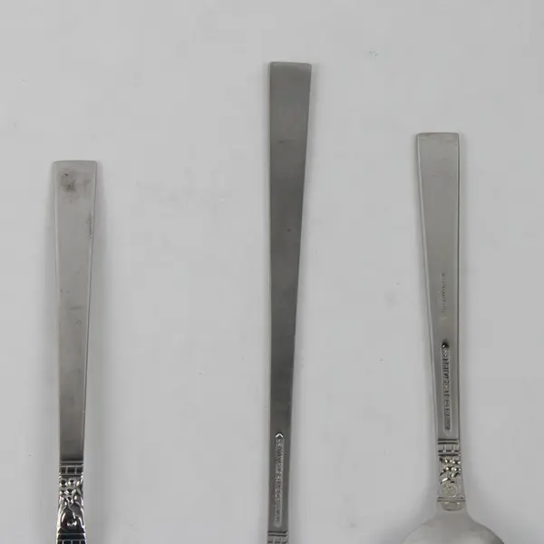 Lot Of 8 Wm.A. Rogers (Stainless) Flatware 4 Salad Forks & 4 Spoons