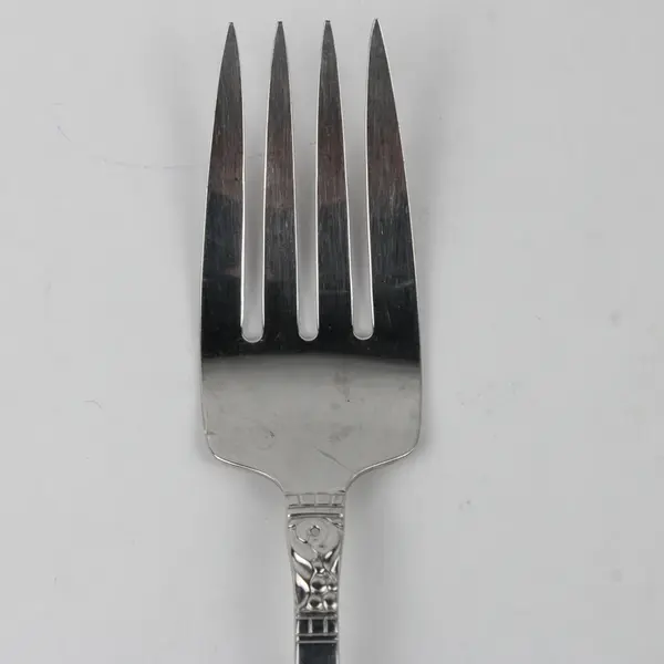 Lot Of 2 Oneida Silver Northland (Stainless) Flatware Serving Forks 8.25" Long