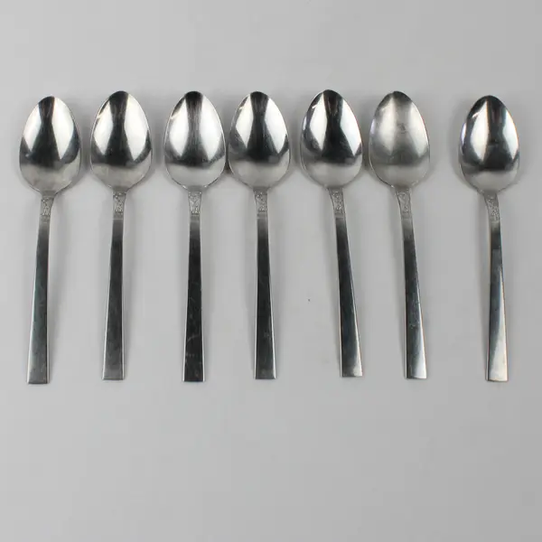 Lot Of 7 Wm.A. Rogers (Stainless) Flatware Soup Spoons 7.25" Long