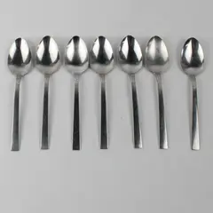 Lot Of 7 Wm.A. Rogers (Stainless) Flatware Soup Spoons 7.25" Long