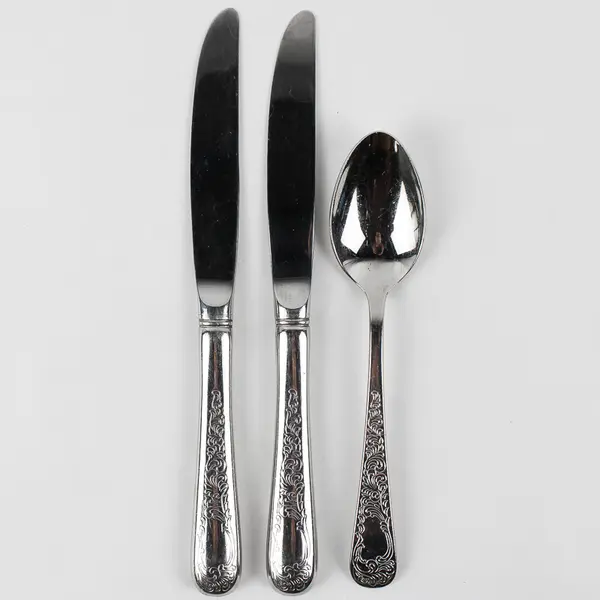 Lot of 3 Wallace Silver Bay Colony Engraved Pattern Flatware 18/8 SS Rare