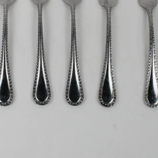 Lot Of 5 Cuisinart Flatware Hailey (Stainless) Flatware Dinner Forks 8.25" Long