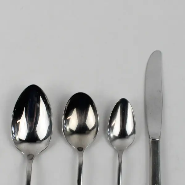 Lot Of 6 Oneida Silver White Lily Stainless Flatware 3 Dinner Knives & 3 Spoons