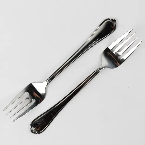 Lot of 6 Wallace Silver Alton Pattern 18/10 Stainless Salad Forks 7" Good