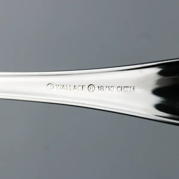 Lot of 6 Wallace Silver Alton Pattern 18/10 Stainless Salad Forks 7" Good