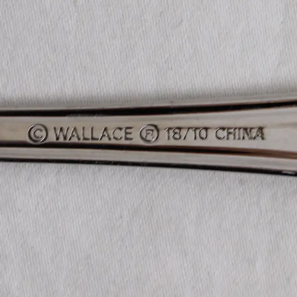 Wallace Silver Alton Pattern 18/10 Stainless Sugar Spoon 6.25" Good Rare