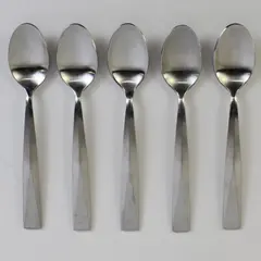 Lot of 5 Gourmet Metro Stainless Steel Tablespoons Flatware
