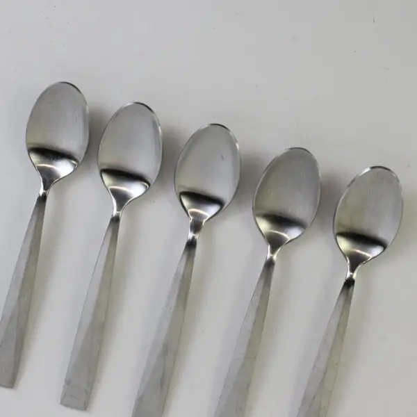 Lot of 5 Gourmet Metro Stainless Steel Tablespoons Flatware