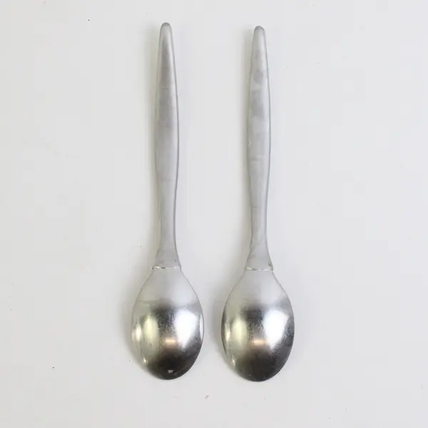 Lot of 2 Gourmet Settings Ellipse Oval Soup Spoon (Teaspoons) 7" Flatware
