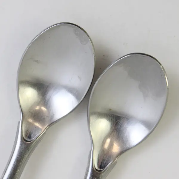 Lot of 2 Gourmet Settings Ellipse Oval Soup Spoon (Teaspoons) 7" Flatware