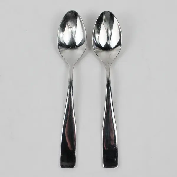Lot of 2 Gourmet Settings Savannah Glossy Stainless Tablespoon Flatware 6.75"