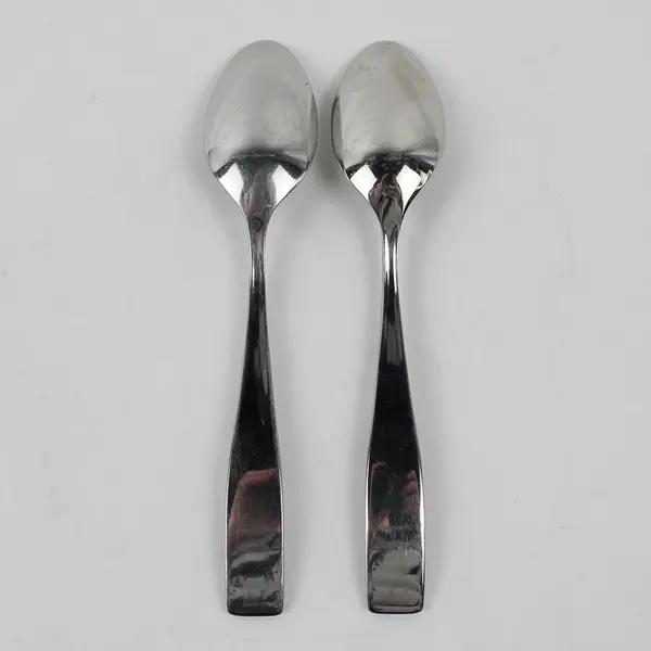 Lot of 2 Gourmet Settings Savannah Glossy Stainless Tablespoon Flatware 6.75"