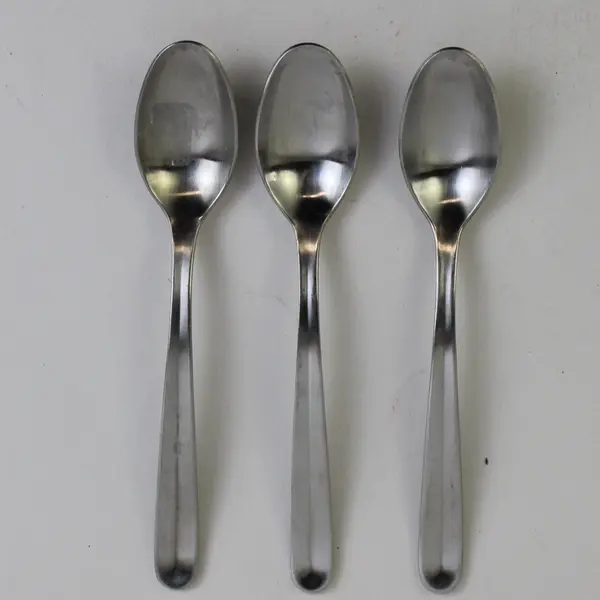 Lot of 3 Gourmet Settings Column Stainless Teaspoons Flatware 6.5"
