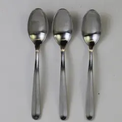 Lot of 3 Gourmet Settings Column Stainless Teaspoons Flatware 6.5"
