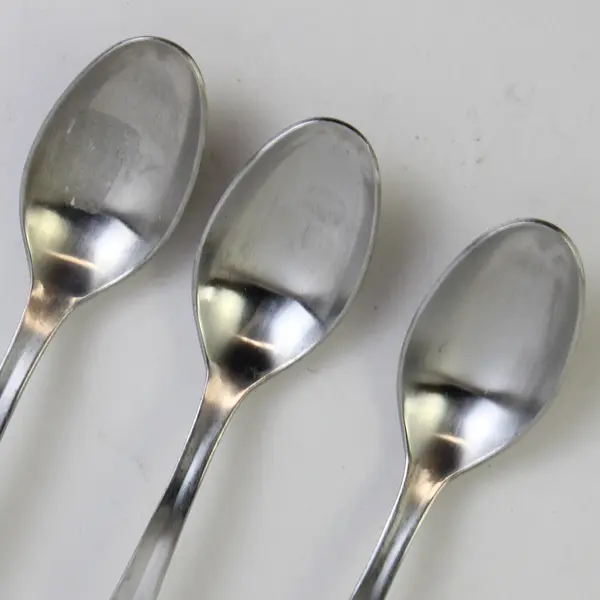 Lot of 3 Gourmet Settings Column Stainless Teaspoons Flatware 6.5"