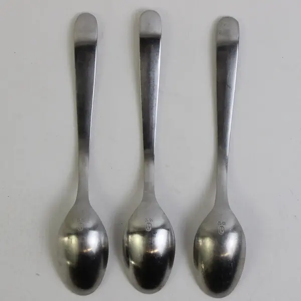 Lot of 3 Gourmet Settings Column Stainless Teaspoons Flatware 6.5"