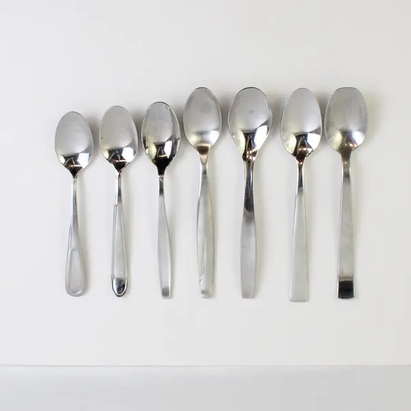Lot Of 7 Gourmet Settings Various Spoons Stainless Flatware