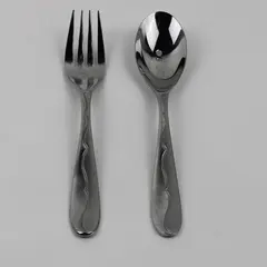 Lot Of 2 Oneida Silver Inspire (Stainless) Flatware Serving Fork & Spoon