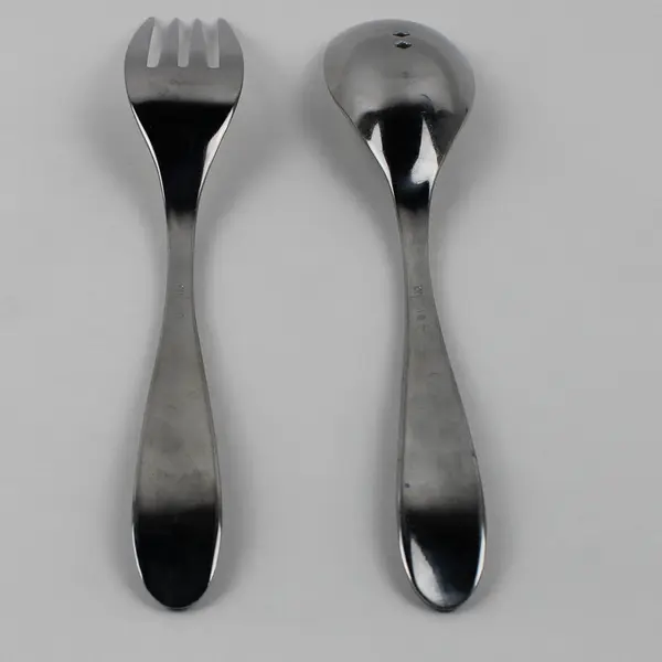 Lot Of 2 Oneida Silver Inspire (Stainless) Flatware Serving Fork & Spoon