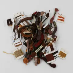 Lot of 58 Needlepoint Embroidery Thread Assorted  Brown Colors