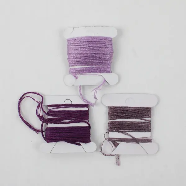 Lot of 54 Embroidery Thread Variety of Purple