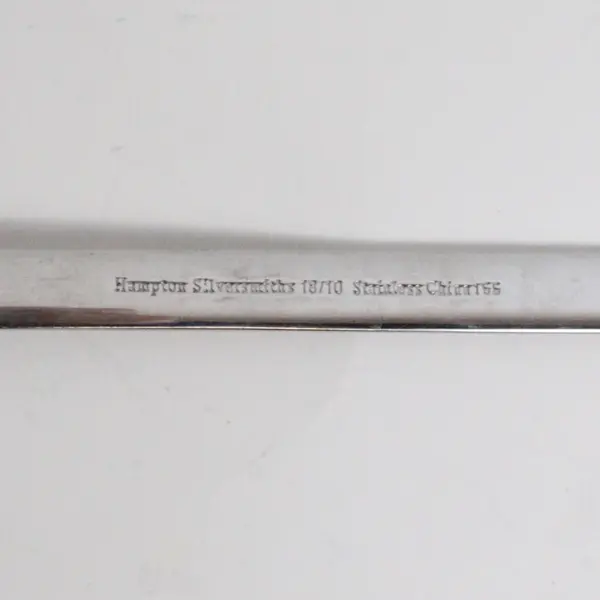 Lot of 7 Hampton Silversmiths HSV7 Pattern 18/10 SS Oval-Shaped Soup Spoons 7.5"